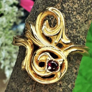 Bague le Chalard  -Or 18k -rubis- CPU78