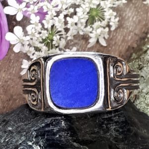 Chevalière de Maurienne -argent 925 -lapis-CPA06-L