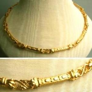 Collier "enluminures" de Florus, Lyon -or 18k