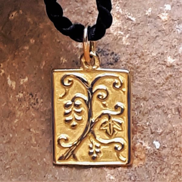 Médaille Cep de vigne de Saint Guilhem le Désert or